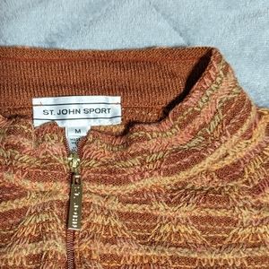 St John Sport size medium zip up top